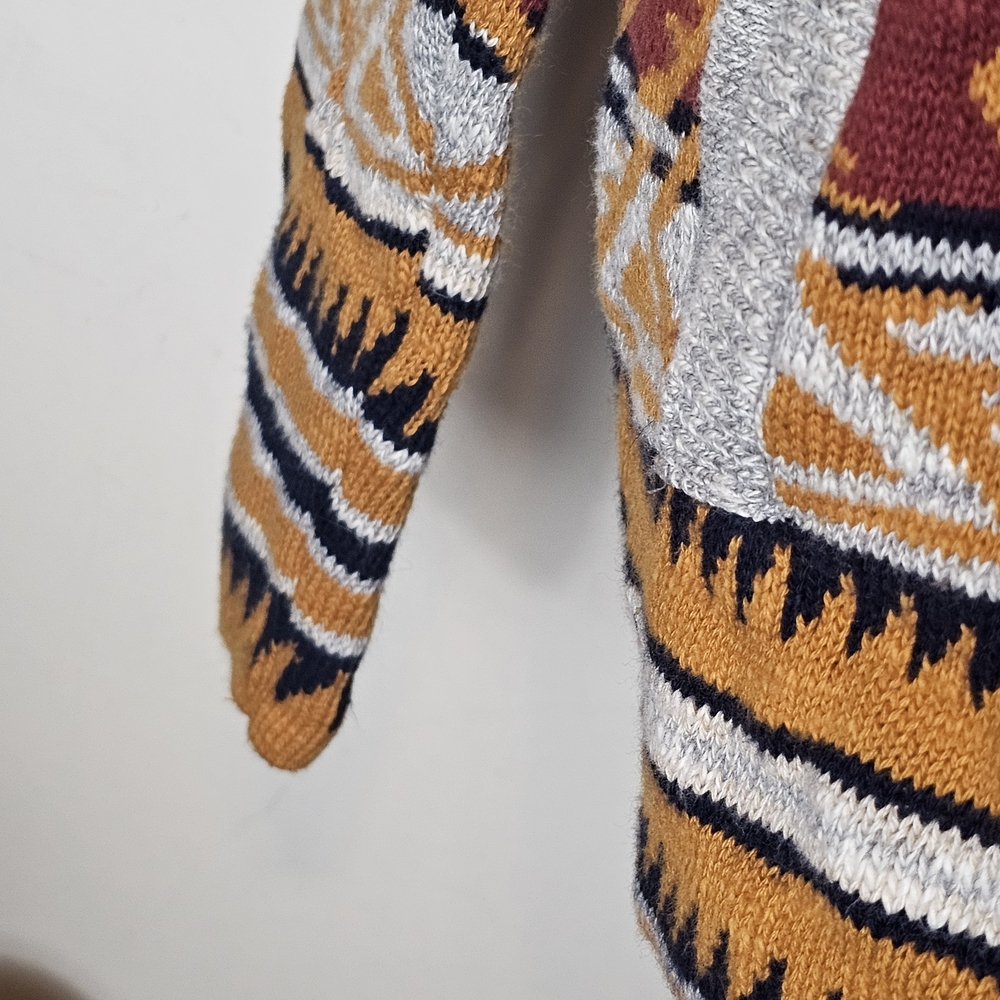 American Rag Cardigan Sweater - Men's Size L - Aztec Southwest Scandi Grandpa - Picture 6 of 13